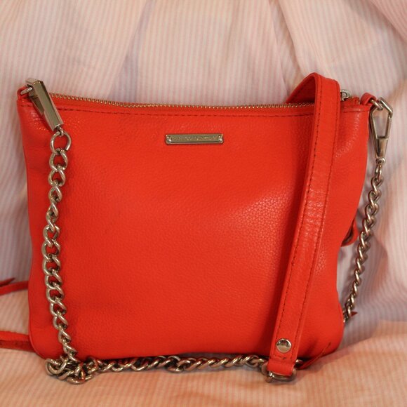 Rebecca Minkoff Leather Crossbody Bag Decorative & Fun Zippers - Picture 4 of 16